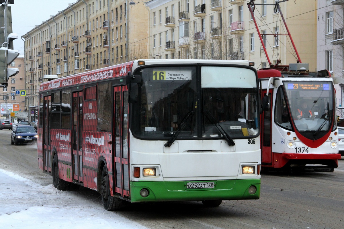 Санкт-Петербург, ЛиАЗ-5293.53 № 305