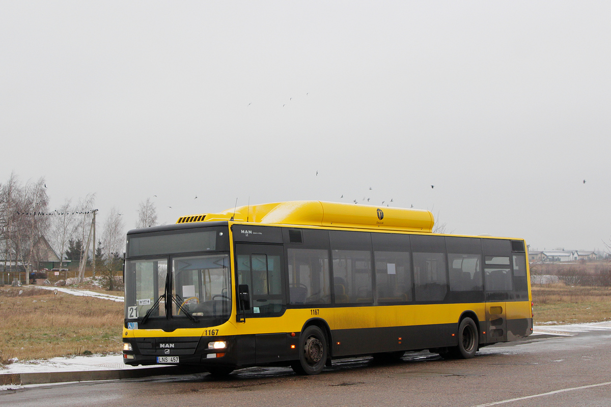 Литва, MAN A21 Lion's City NL243 CNG № 1167