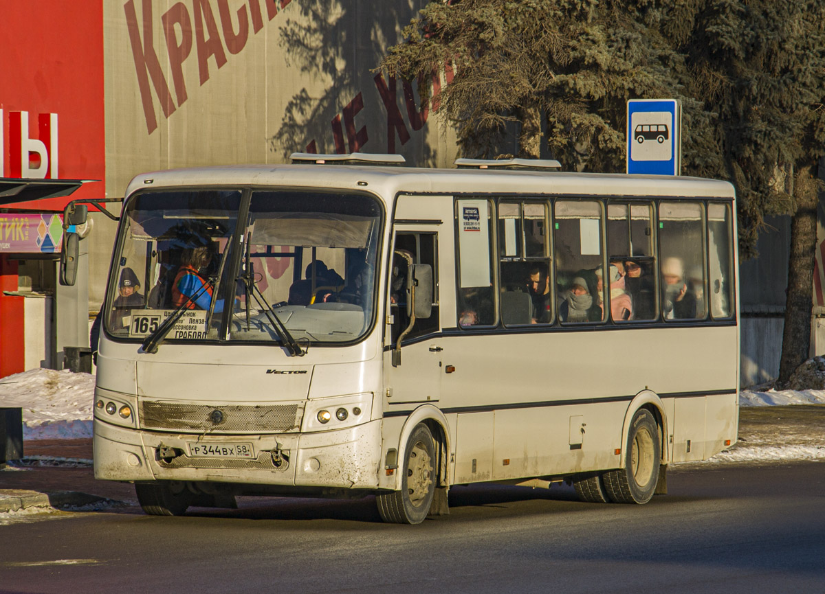 Пензенская область, ПАЗ-320412-04 "Вектор" № Р 344 ВХ 58