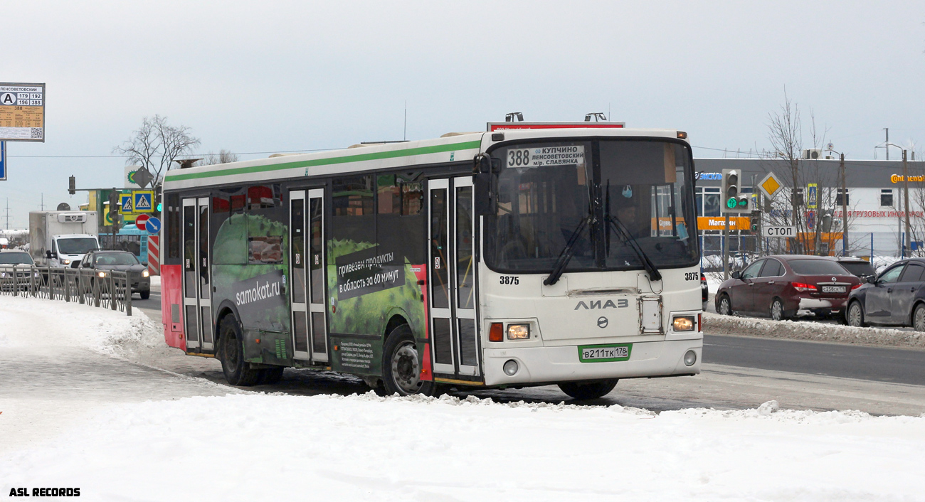 Санкт-Петербург, ЛиАЗ-5293.60 № 3875