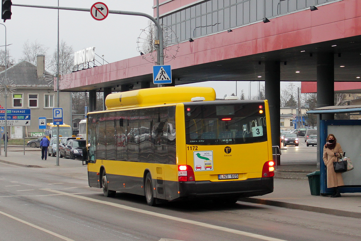 Литва, MAN A21 Lion's City NL243 CNG № 1172