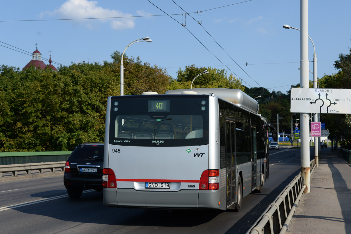 Литва, MAN A21 Lion's City NL273 CNG № 945