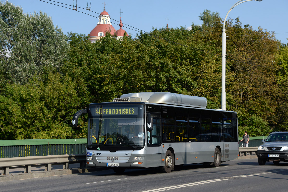 Литва, MAN A21 Lion's City NL273 CNG № 945