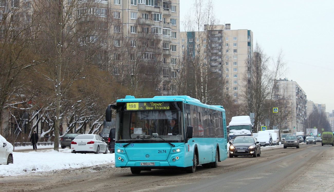 Санкт-Петербург, ЛиАЗ-5292.65 № 2674