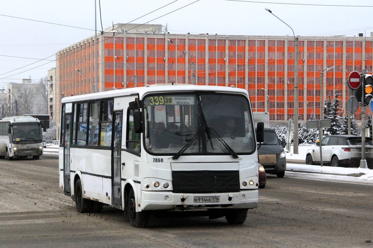 Санкт-Петербург, ПАЗ-320412-05 № 7860