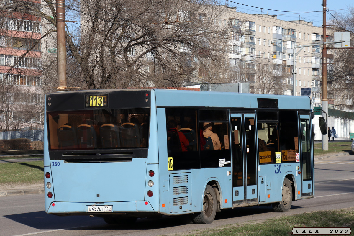 Воронежская область, МАЗ-206.085 № Е 457 ВТ 136