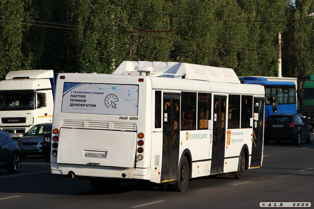 Воронежская область, ЛиАЗ-5293.70 № К 953 АК 136