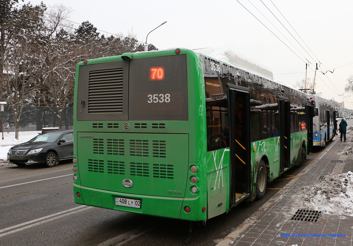 Алматы, Golden Dragon XML6125CN (Hyundai Trans Auto) № 3538