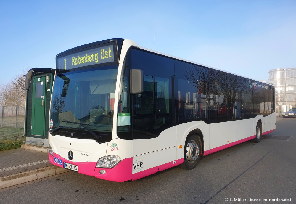 Нижняя Саксония, Mercedes-Benz Citaro C2 hybrid № 75