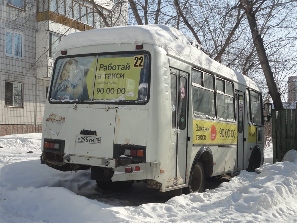 Томская область, ПАЗ-32054 № Е 295 УМ 70