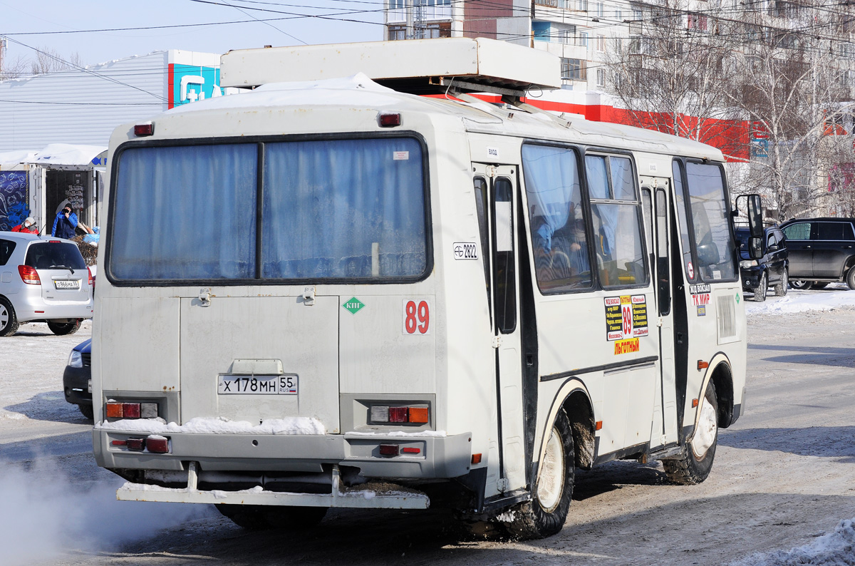 Омская область, ПАЗ-32054 № 2822