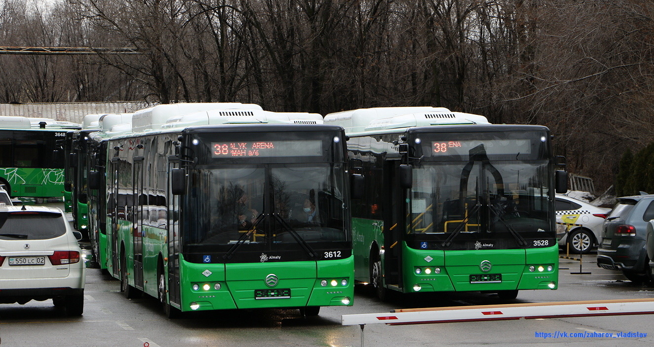 Almaty, Golden Dragon XML6125CN (Hyundai Trans Auto) č. 3612; Almaty — New buses