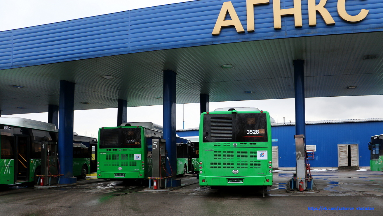 Almaty, Golden Dragon XML6125CN (Hyundai Trans Auto) Nr. 3528; Almaty — Bus fleets; Almaty — New buses