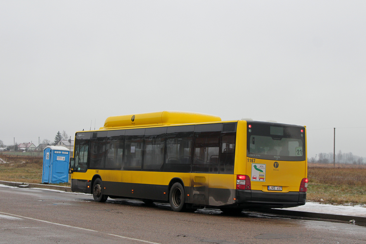 Литва, MAN A21 Lion's City NL243 CNG № 1167