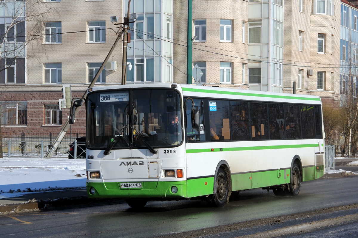 Санкт-Петербург, ЛиАЗ-5293.60 № 3809