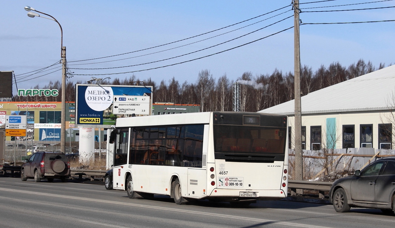 Санкт-Петербург, МАЗ-206.085 № 4657