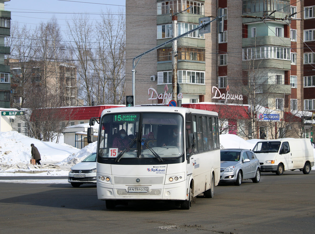 Кировская область, ПАЗ-320412-05 "Вектор" № Р 419 РО 43