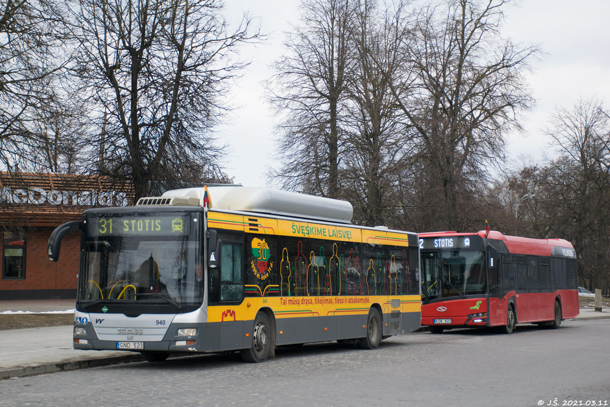 Литва, MAN A21 Lion's City NL273 CNG № 940