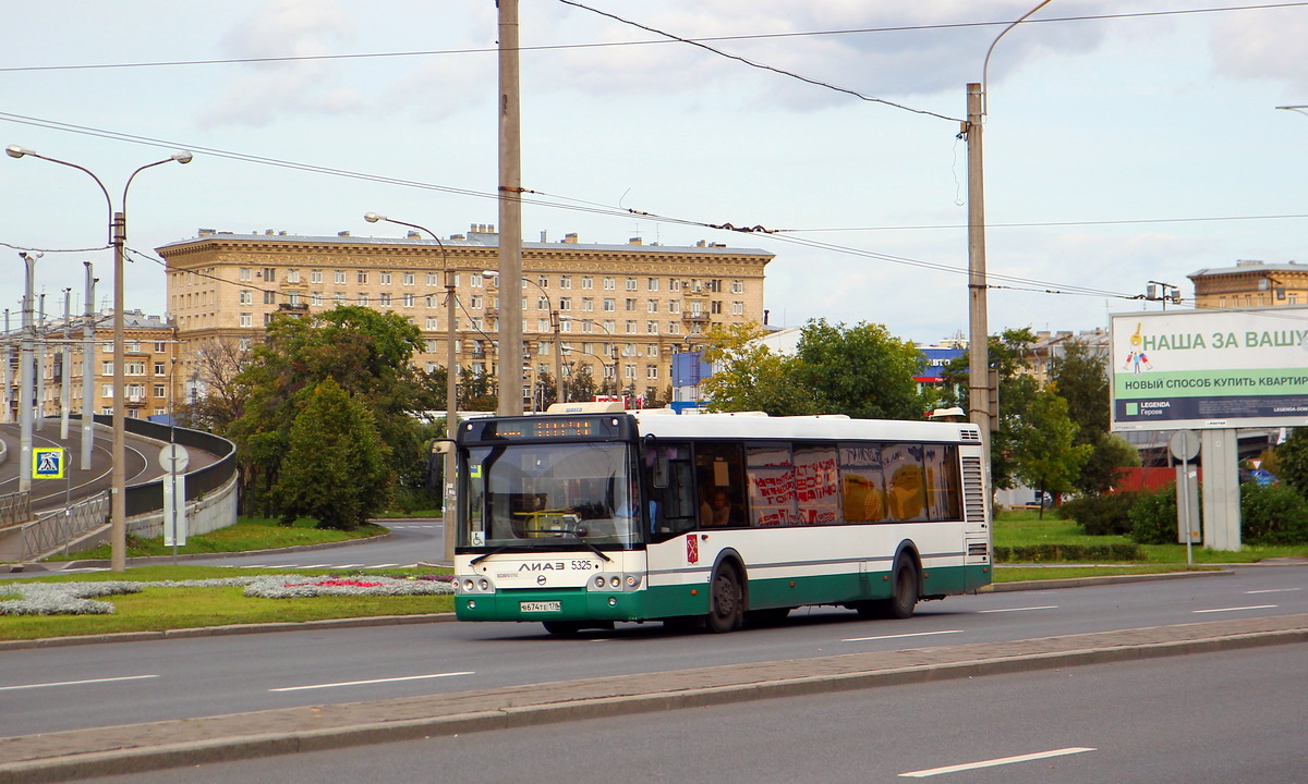 Санкт-Петербург, ЛиАЗ-5292.60 № 5325