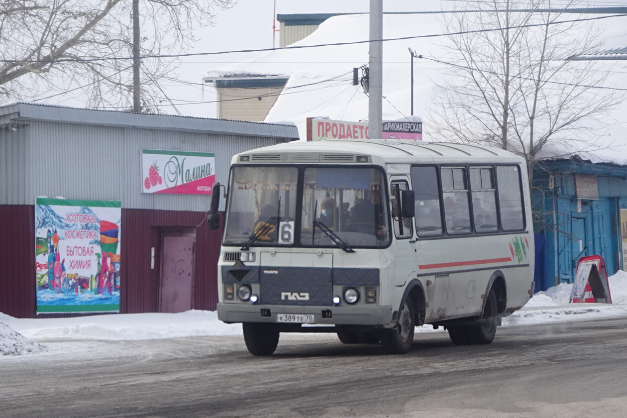 Иркутская область, ПАЗ-32054 № К 389 ТЕ 70