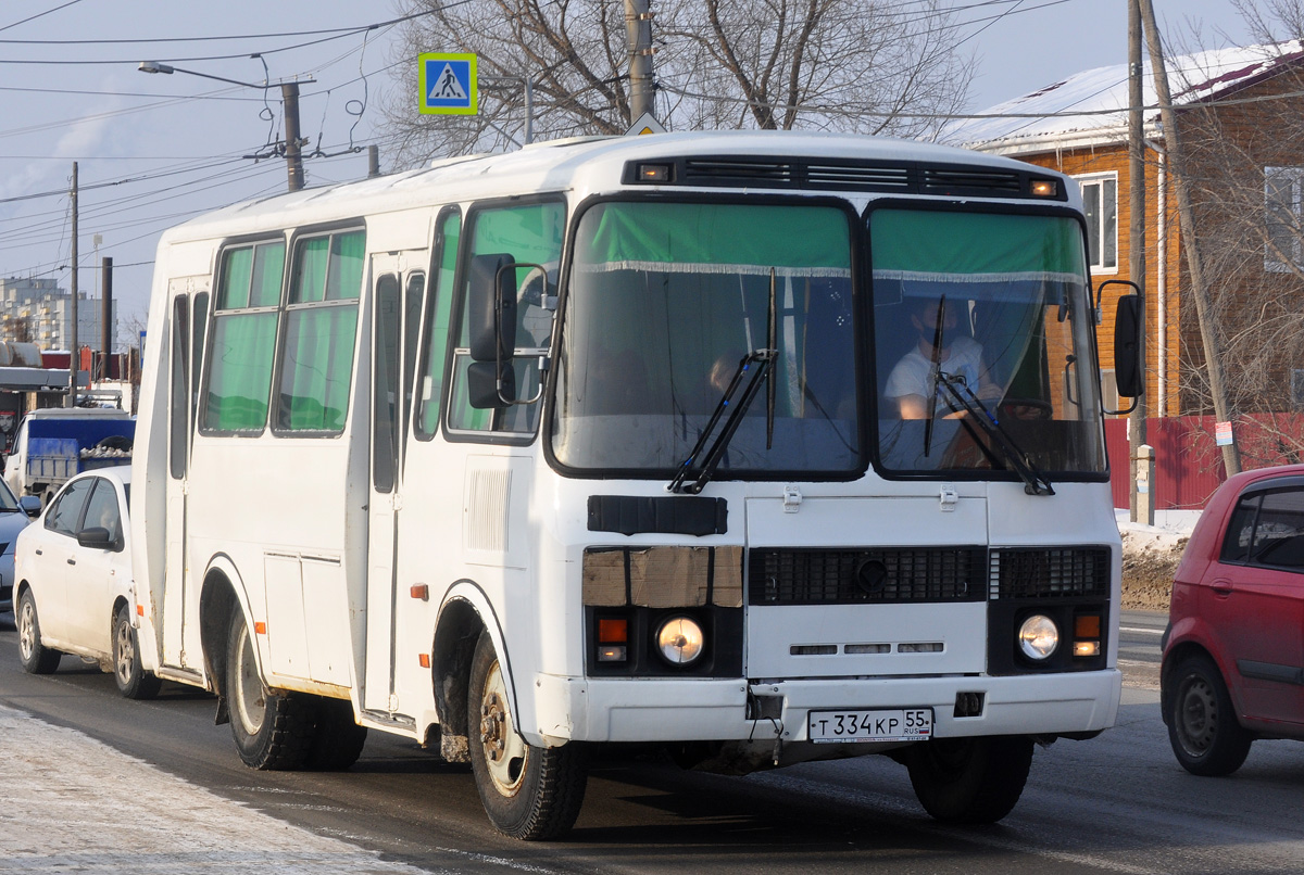 Омская область, ПАЗ-32053 № Т 334 КР 55