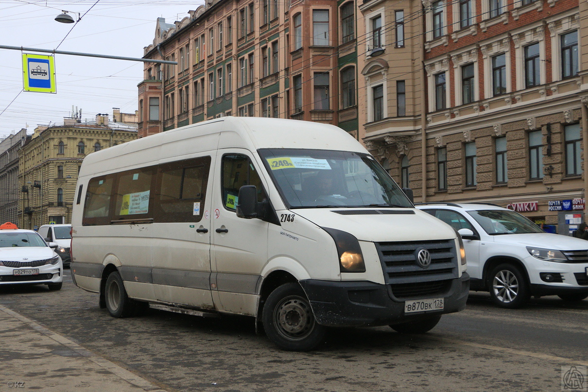 Санкт-Петербург, БТД-2219 (Volkswagen Crafter) № 2743