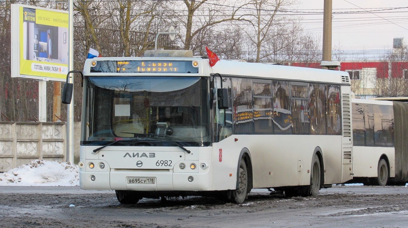 Санкт-Петербург, ЛиАЗ-5292.60 № 6982