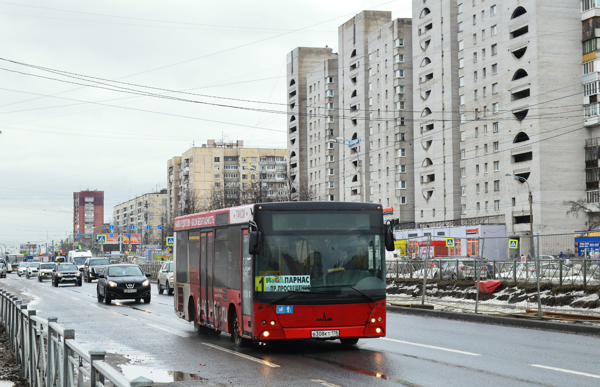 Санкт-Петербург, МАЗ-206.067 № В 308 КТ 178