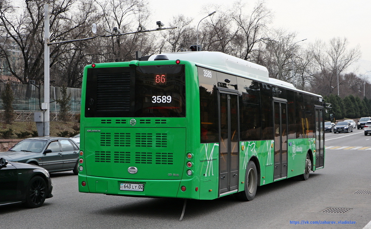 Almaty, Golden Dragon XML6125CN (Hyundai Trans Auto) № 3589