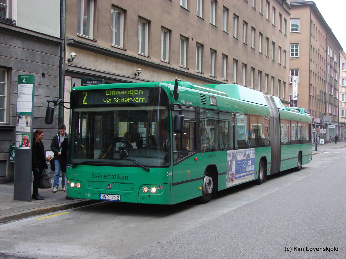 Швеция, Volvo 7700A CNG № 3661