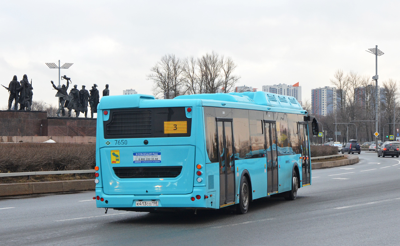 Sankt Peterburgas, LiAZ-5292.67 (CNG) Nr. 7650