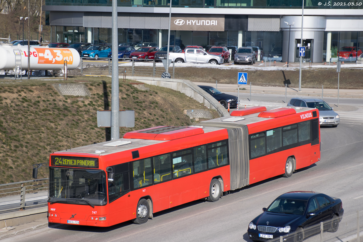 Lithuania, Volvo 7700A # 747