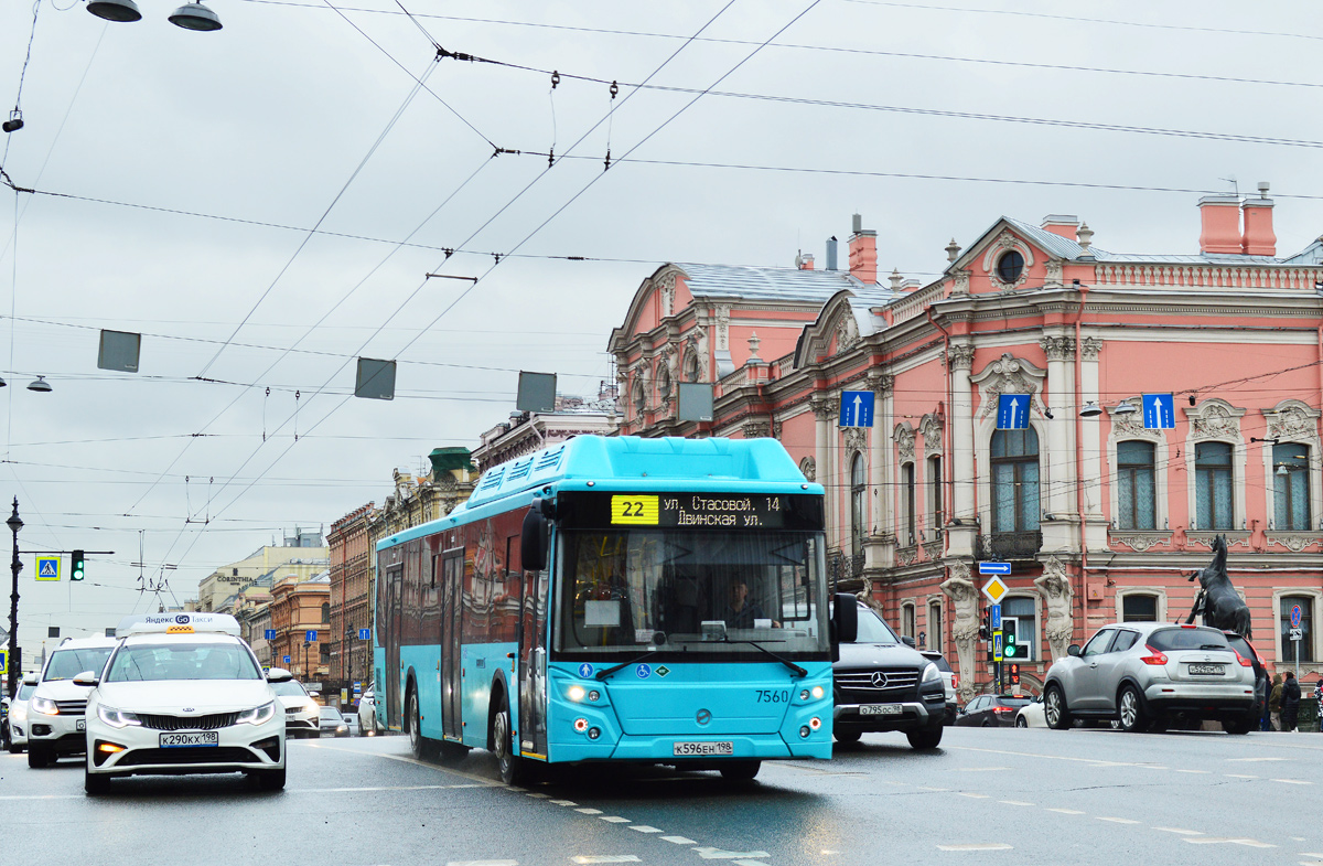 Санкт-Петербург, ЛиАЗ-5292.67 (CNG) № 7560