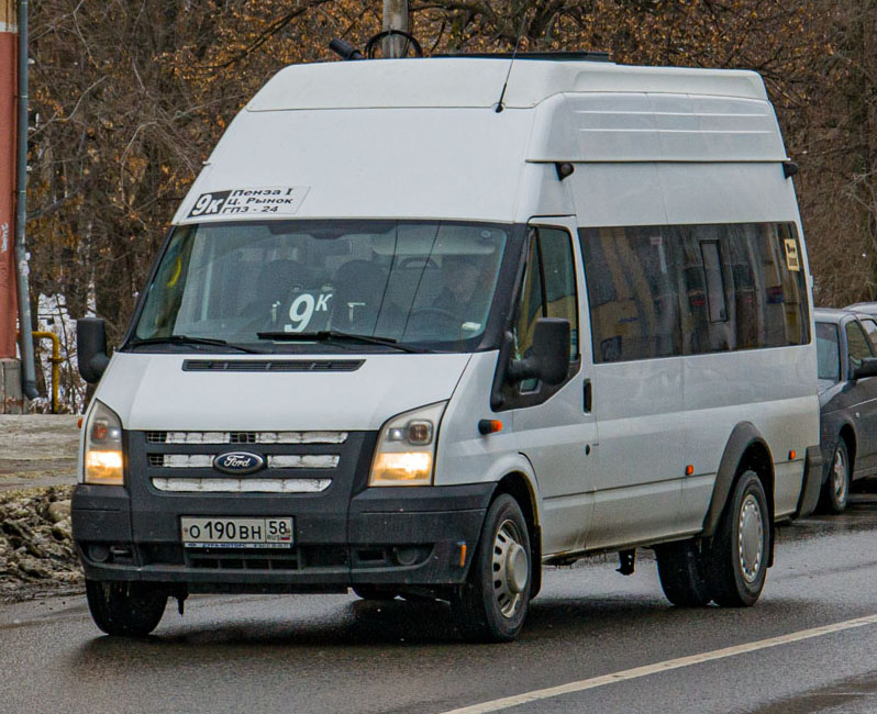 Пензенская область, Нижегородец-222709  (Ford Transit) № О 190 ВН 58