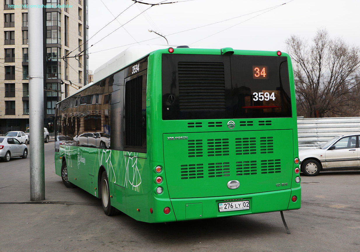 Алматы, Golden Dragon XML6125CN (Hyundai Trans Auto) № 3594