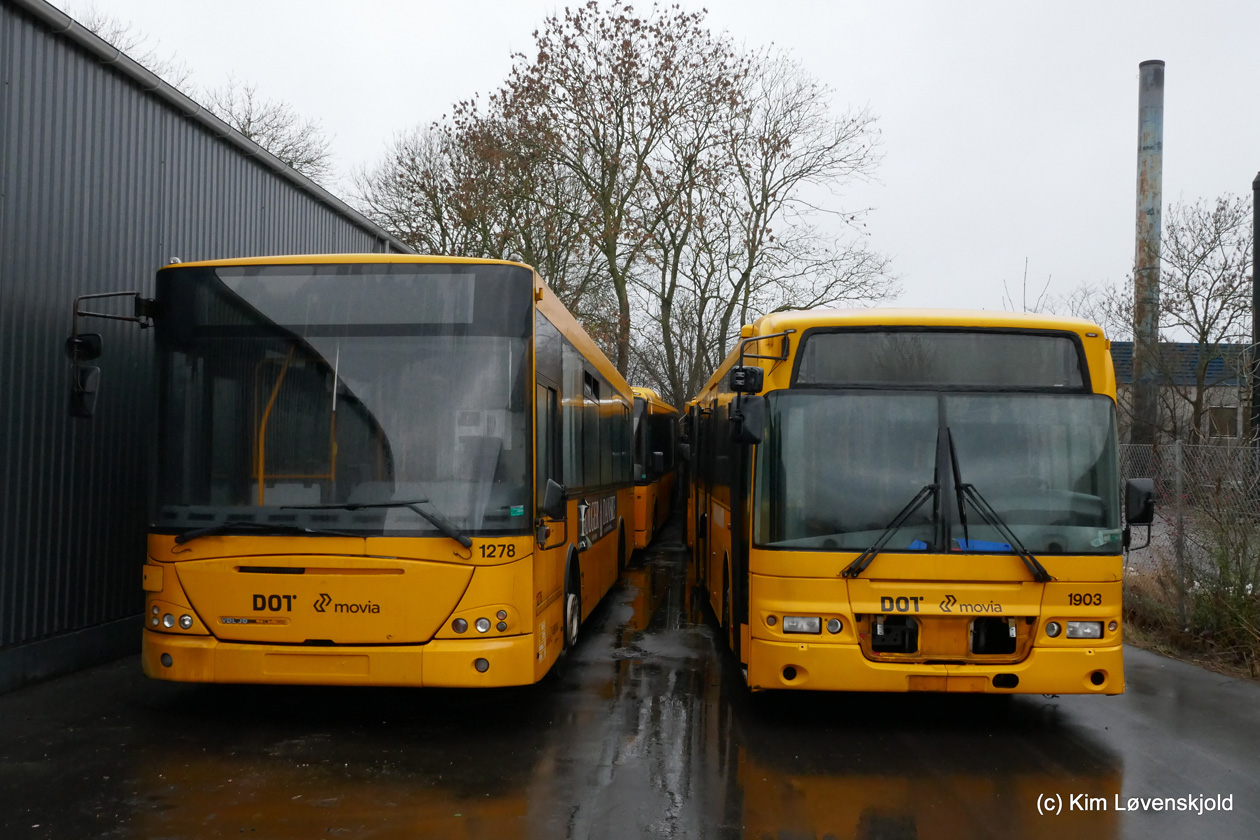 Дания, VDL Jonckheere Transit 2000 № 1278; Дания, Säffle 8500LE № 1903