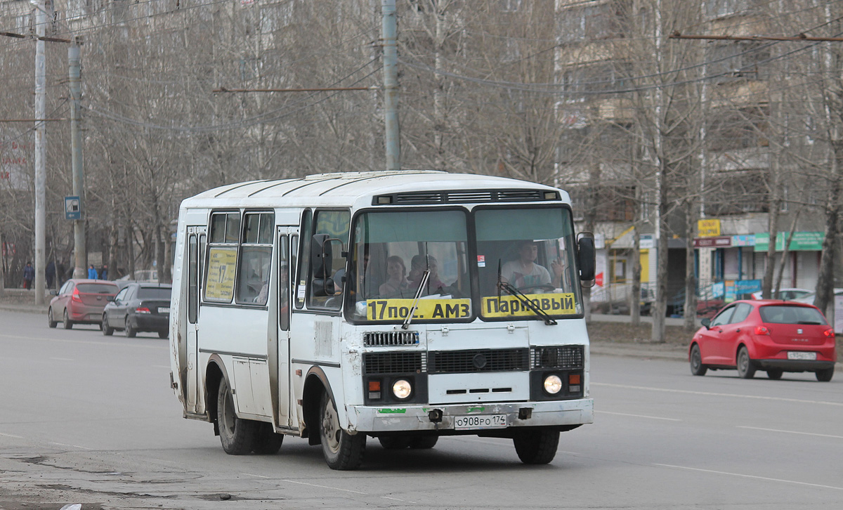 Челябинская область, ПАЗ-32054 № О 908 РО 174