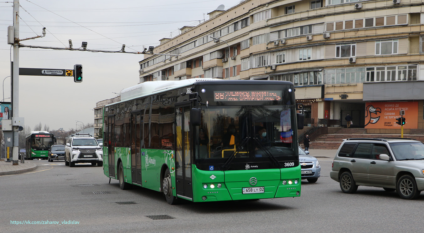 Almaty, Golden Dragon XML6125CN (Hyundai Trans Auto) Nr. 3609