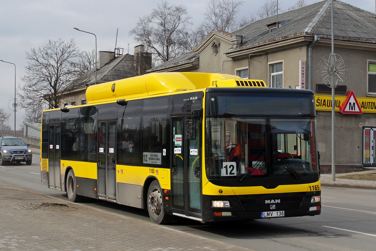 Литва, MAN A21 Lion's City NL243 CNG № 1165