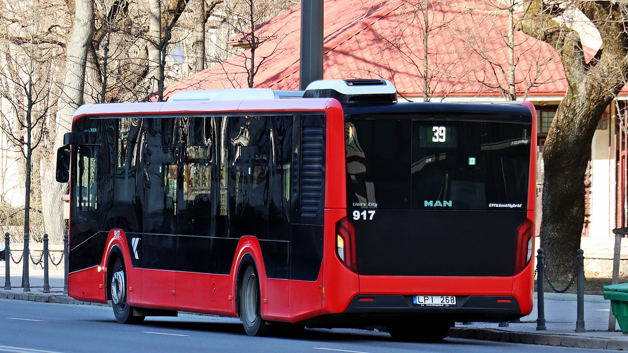 Литва, MAN 12C Lion's City 12 NL330 EfficientHybrid № 917