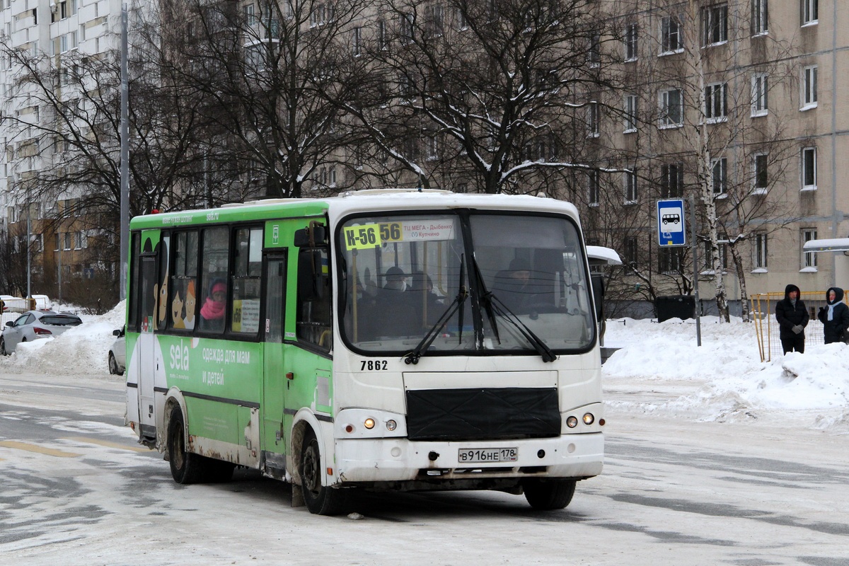 Санкт-Петербург, ПАЗ-320412-05 № 7862