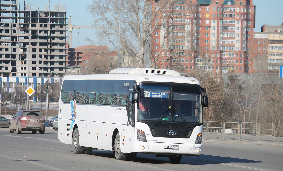 Челябинская область, Hyundai Universe Space Luxury № Н 656 ТЕ 174