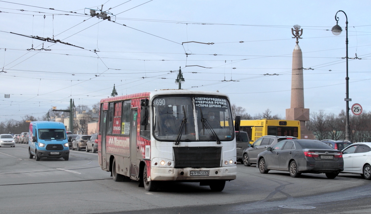 Санкт-Петербург, ПАЗ-320402-05 № В 919 СО 47