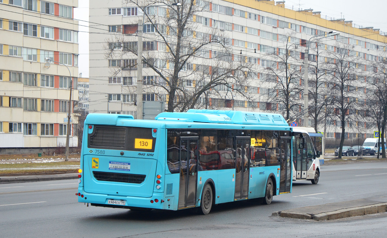 Санкт-Петербург, ЛиАЗ-5292.67 (CNG) № 7580