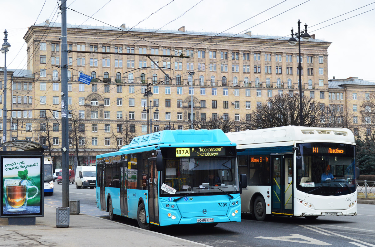 Санкт-Петербург, ЛиАЗ-5292.67 (CNG) № 7609