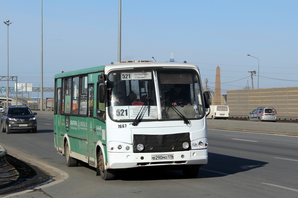 Санкт-Петербург, ПАЗ-320412-05 № 7667