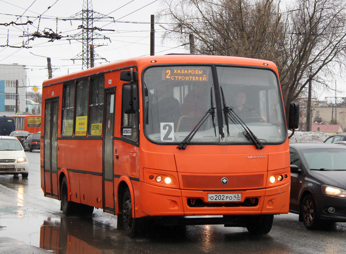 Kirov region, PAZ-320414-05 "Vektor" (1-2) # О 202 РО 43