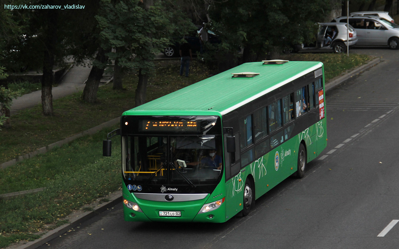 Алматы, Yutong ZK6118HGA № 721 LO 02