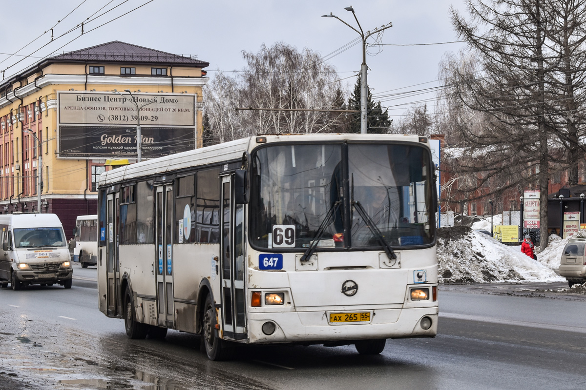 Омская область, ЛиАЗ-5293.00 № 647