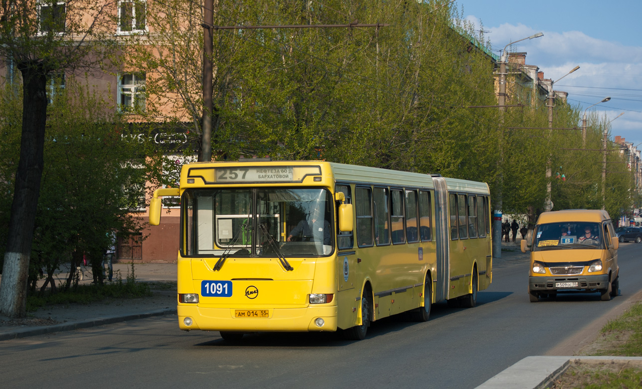 Omsk region, LiAZ-6212.00 № 1091